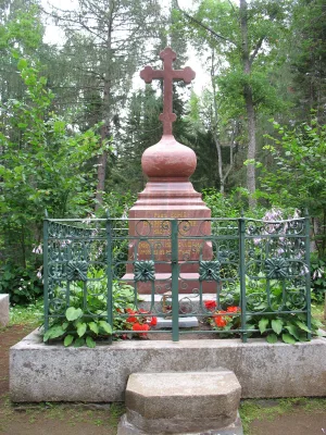 Надгробие на могиле игумена Виталия (1841-1905) (Сортавальское г.п.)