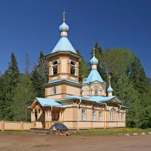 Успенская церковь (деревянная) Гефсиманского скита (Сортавальское г.п.)