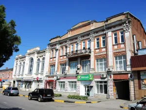 Здание Русско-Азиатского банка, позднее - здание Дома пионеров, которое в 1953 г. посетил трижды Герой Советского Союза С.М. Будённый (Новочеркасск)