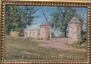 Каменка (сторожка) с кирпичной оградой (Ясная Поляна)