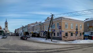 Здание, в котором Калинин М.И. выступал на открытии дома крестьянина (Кашин)